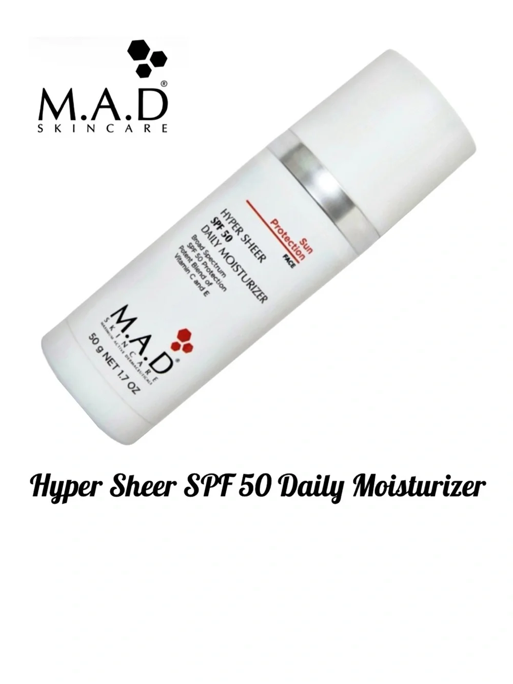 M.A.D SKINCARE SPF 50 Moisturizer